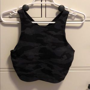 Athleta Black Camo Tank Top